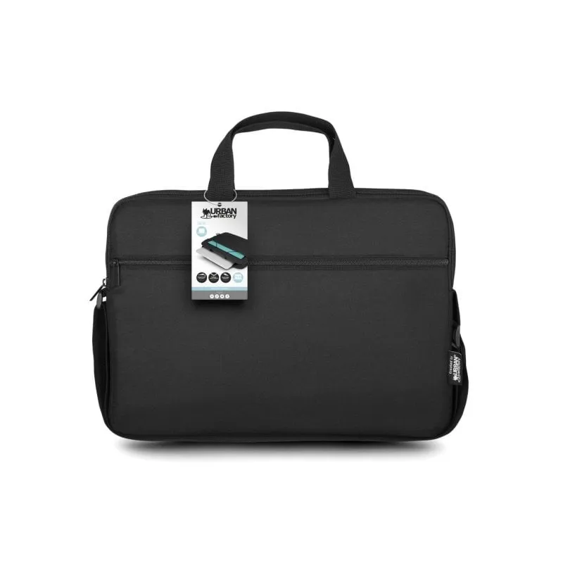 Borsa per laptop NYLEE vertical 17,3" poliestere nero con tracolla