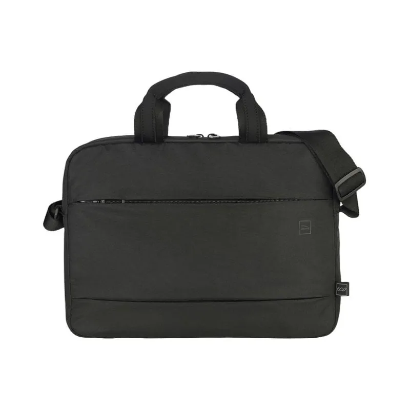 Borsa porta PC Tucano Global 13"/14", Monocromatica, con tracolla, compatibile con laptop fino a 14 pollici, Nero