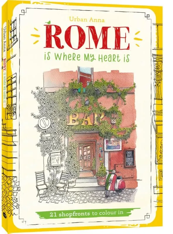 Rome is where my heart is: 21 shopfronts to colour in