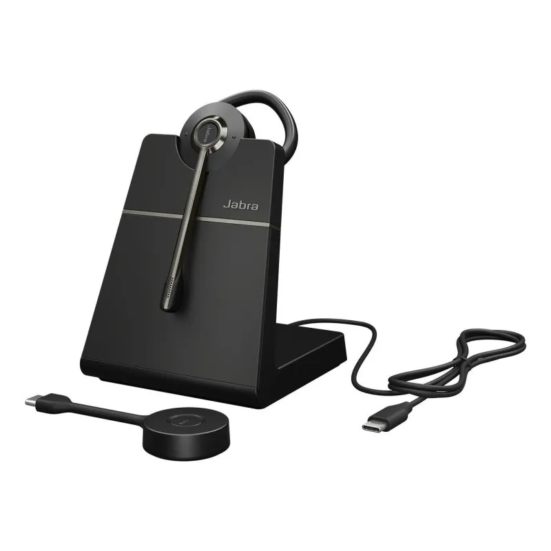 Auricolari Jabra Engage 55 SE wireless DECT per ufficio e call center, cancellazione del rumore, neri