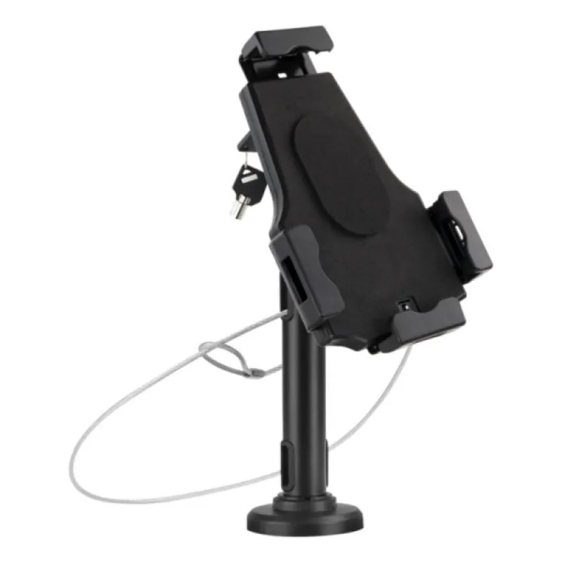 Supporto Tablet TooQ AISATV0432 Antifurto da Tavolo/Parete Regolabile Nero