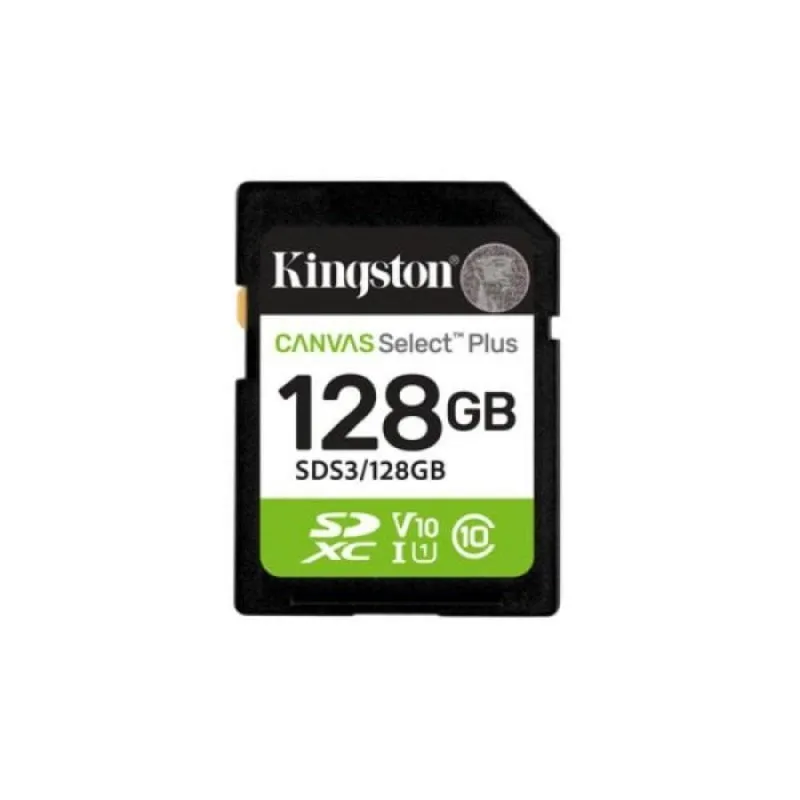 Scheda di memoria Kingston Canvas Select Plus 128GB SDXC Classe 10 150MB/s UHS-I U1 V10