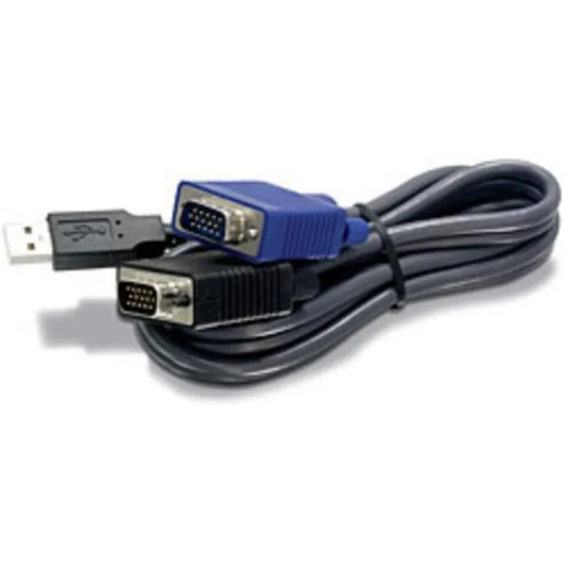 Cavo Trendnet TK-CU15 4,5 m VGA USB Colore Nero Connettori Maschio-Maschio