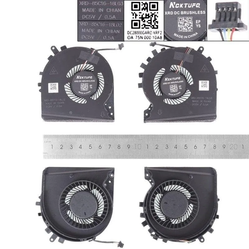 Ventola per portatile HP TPN-C141 15-DK