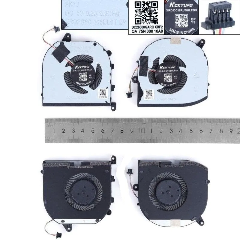 Ventilatore CPU+GPU Portatile Dell XPS15 9570 7590 M5530 M5540 P56f Portatilmovil