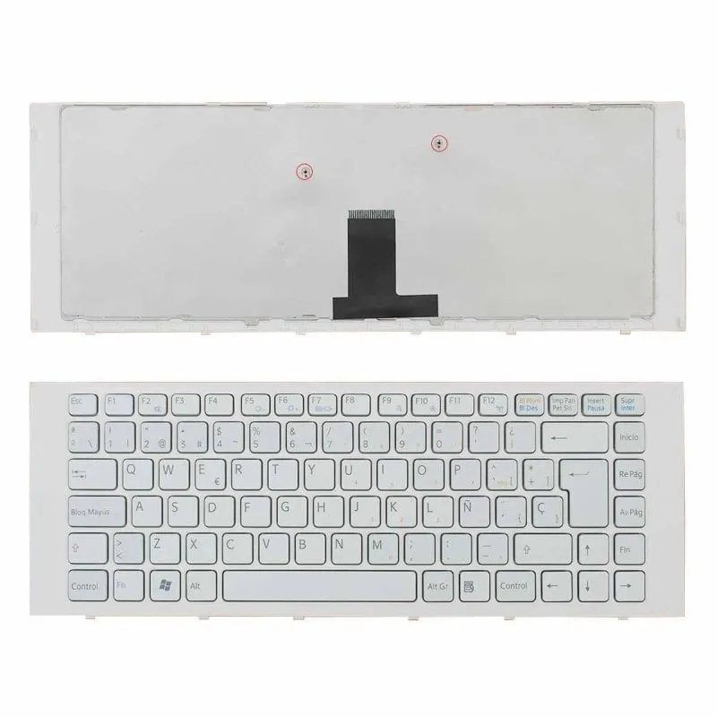 Tastiera per laptop Sony Vaio Vpc-eg bianca