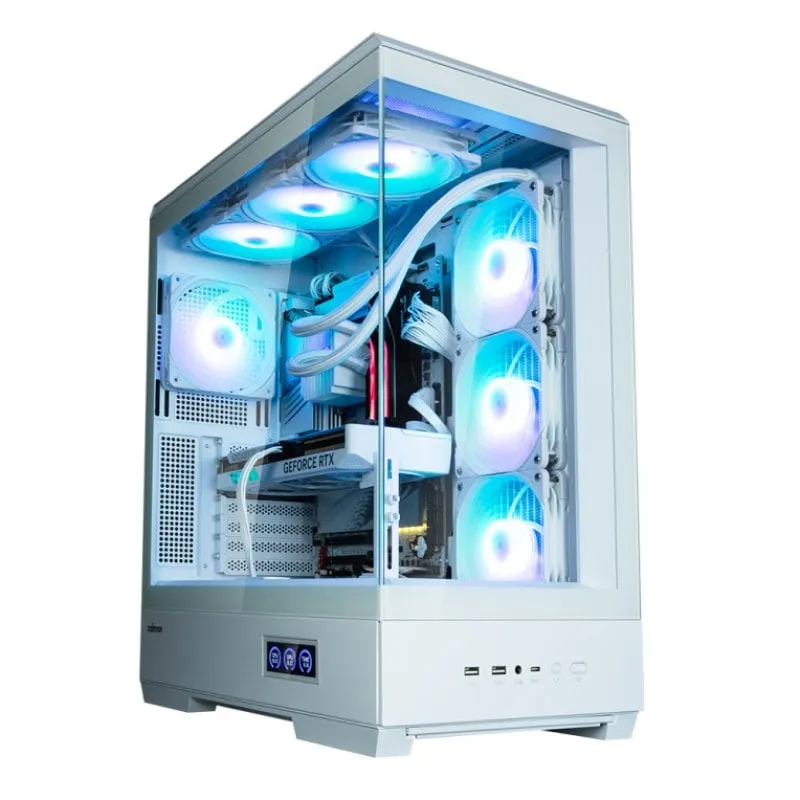 Zalman P50 Ds Atx Box 4xvent 120mm Argb 2xusb 3.0 Bianco Senza Sorgente