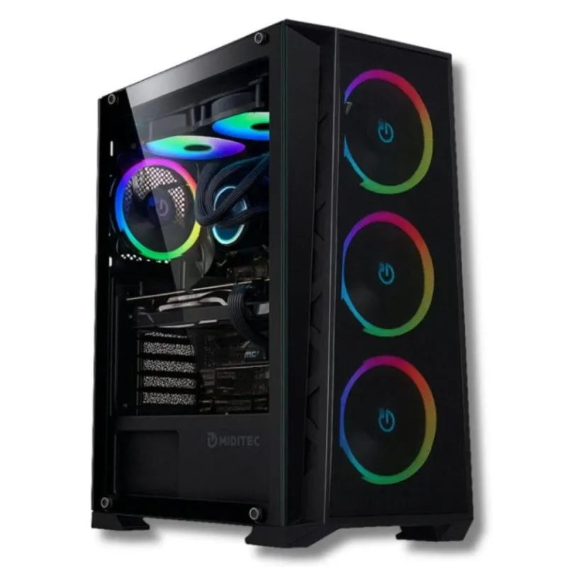 PC Sobremesa Tecnowake WakeShroud-M AMD Ryzen 7 5800X 32GB 1TB SSD RTX 5060Ti RGB WiFi Windows 11 Pro