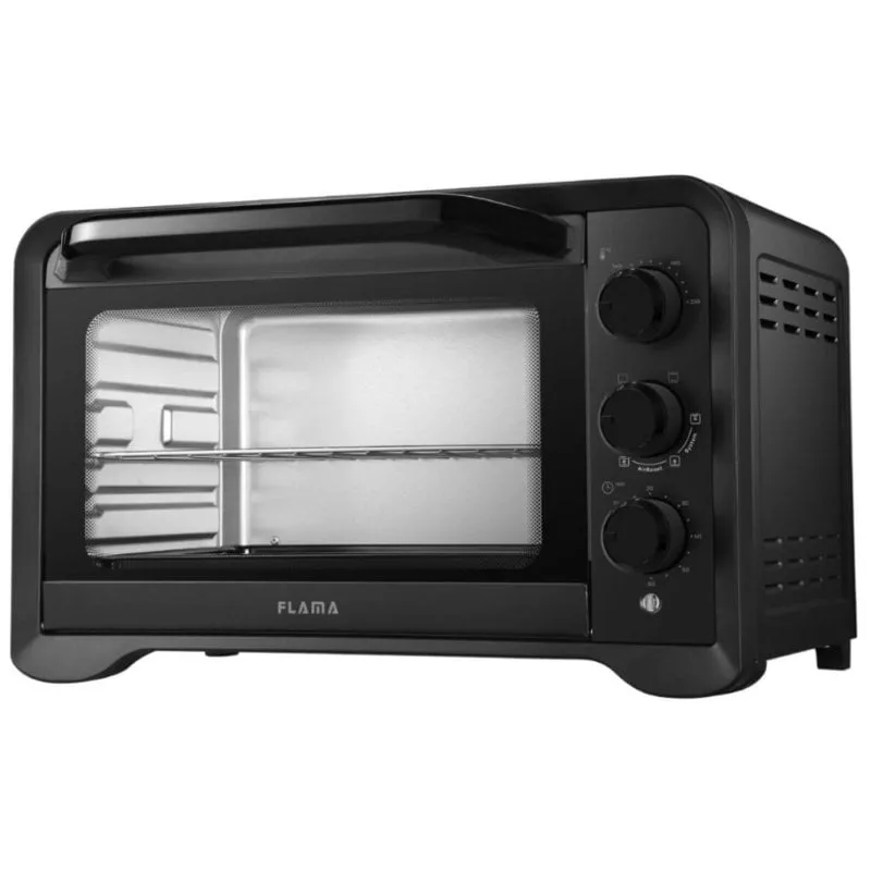 Forno elettrico Flama 1539FL 60L Nero con convezione e grill ventilato