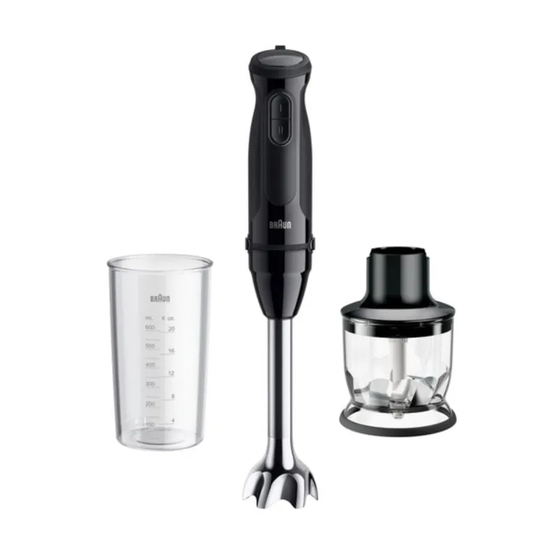 Frullatore a immersione Braun MultiQuick 3 MQ30201M 900W nero acciaio satinato 0,6L