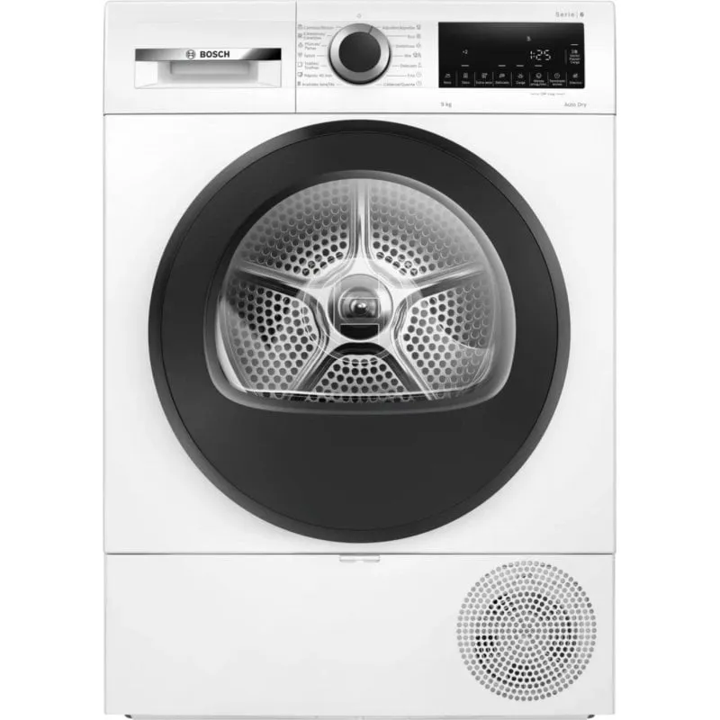 Asciugatrice a pompa di calore Bosch WQG24200ES 9kg Classe energetica D con AutoDry LCD