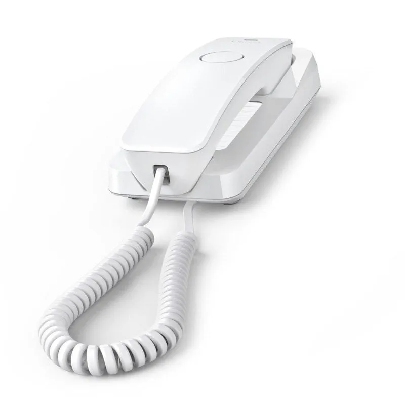 Telefono Gigaset DESK 200 analogico cablato 10 memorie Bianco montaggio scrivania/parete