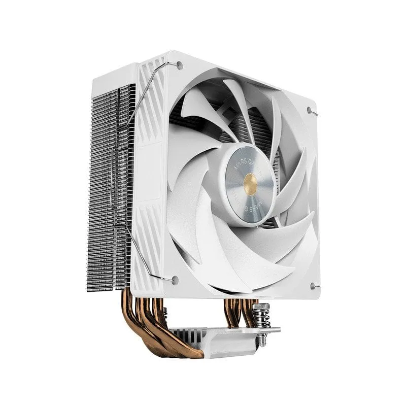 Mars Gaming Mcpu-x4 Dissipatore CPU 230w 4x Heatpipes Ventola 120mm Intel LGA e AMD Bianco