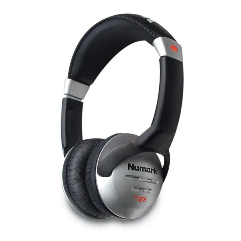 Auricolare Numark HF125 Circumaurale Cablato Nero Argento 40 mm Jack 3,5 mm