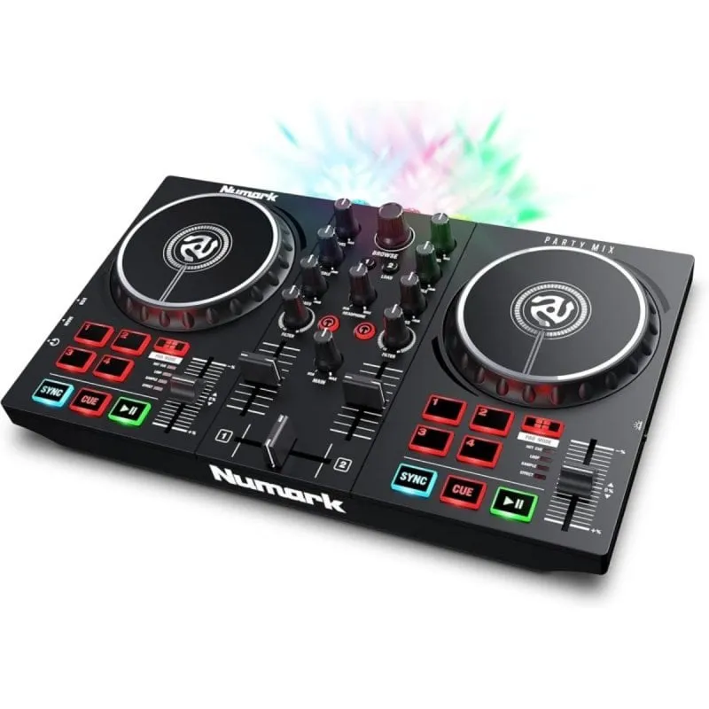 Controller DJ Numark Party Mix II luci LED streaming Serato djay PRO AI