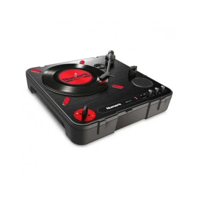 Giradischi Numark PT01 Scratch Direct Drive USB 3 velocità DJ Nero Rosso