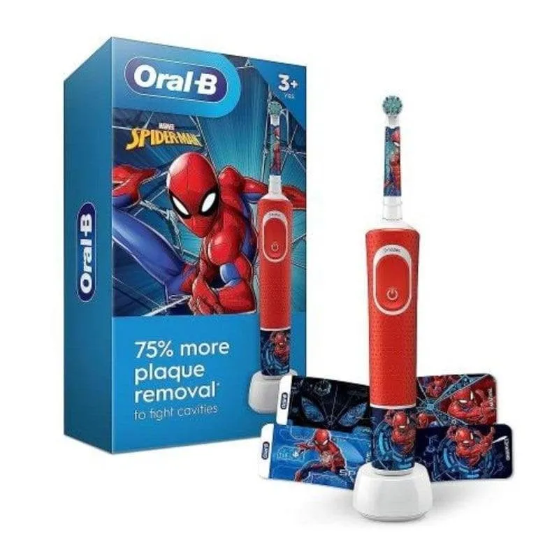 Spazzolino Elettrico Bimbi Oral-B iO2 Kids Spiderman 3 Modalità Sensore Pressione Timer Custodia