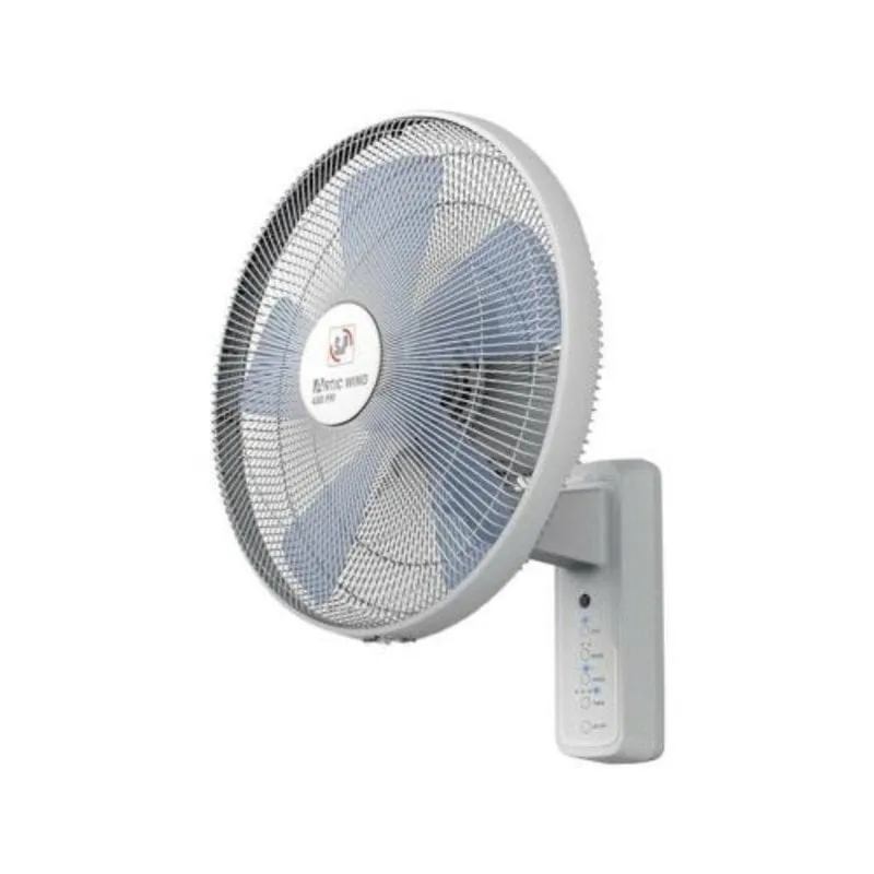 Ventilatore da tavolo QUO 40cm 55W 5 pale 3 velocità oscillante temporizzatore telecomando bianco/blu