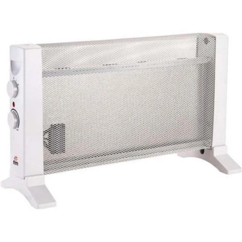 Stufa Elettrica a Infrarossi Mica Fm PM-600 600W Compatta Sicurezza Antiribaltamento