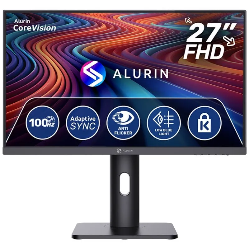 Monitor PC Alurin CoreVision 100IPSLite 27" FullHD 100Hz IPS Regolabile 5ms
