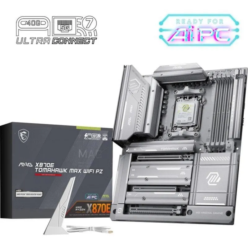 Schede Madri MSI MAG X870E TOMAHAWK MAX WIFI PZ X870E AM5 DDR5 ATX WiFi 7 USB4 5G M.2 PCIe 5.0