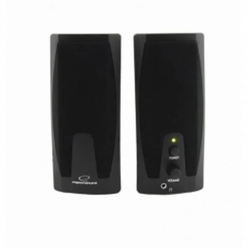 Altoparlanti Esperanza 2 Vie Cablati 6W per PC Design Compatto Nero