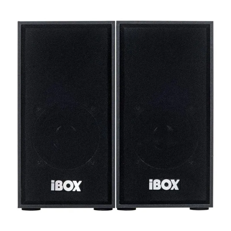 Altoparlanti iBox 2 vie cablati 10W controllo remoto neri per desktop
