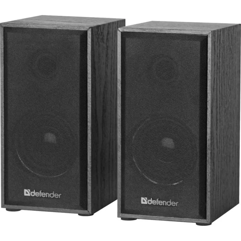 Altoparlanti Defender 2.0 cablati 6W USB mini bookshelf colore nero