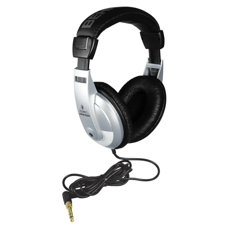 Auricolari Behringer HPM1000 cablati connessione wired per musica Nero e Argento