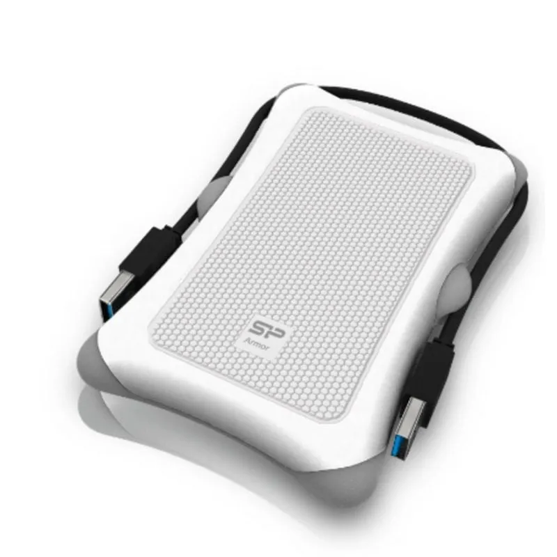 Box HDD Silicon Power Armor A30 2.5" Plastica Gomma Bianco USB 3.2 Gen 1