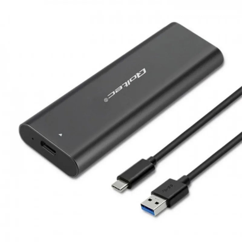 Box esterno SSD Qoltec 50311 M.2 SATA USB Type-C Nero