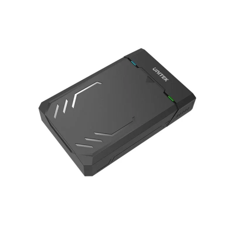 Box HDD/SSD UNITEK Y-3035 2.5/3.5" SATA USB 3.2 Gen 1 Nero Alluminio Alimentazione Esterna