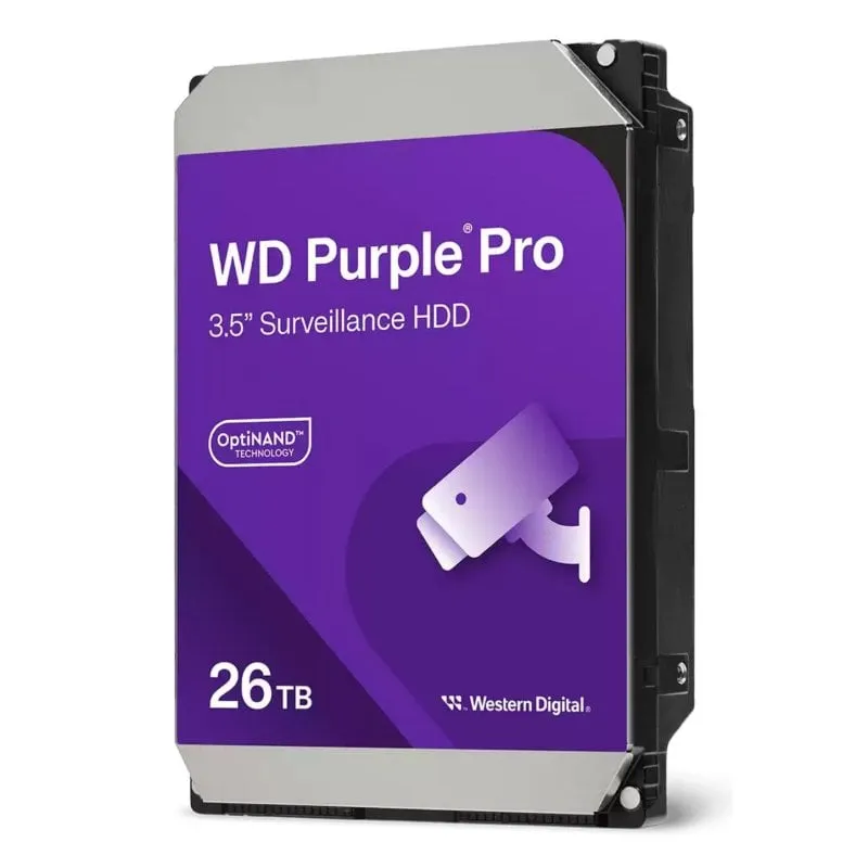Disco Duro Western Digital Purple Pro WD240PURP 26TB HDD 7200rpm SATA III Sorveglianza
