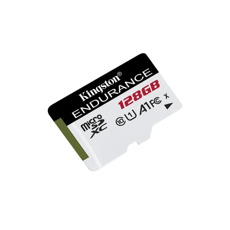 MicroSD Kingston High Endurance 128GB UHS-I Resistente IPX7 Nero/Bianco