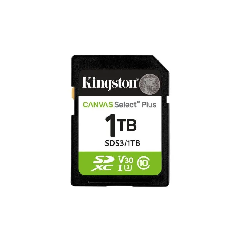 Scheda SD Kingston Canvas Select Plus 1 TB 150 MB/s UHS-I U3 V30