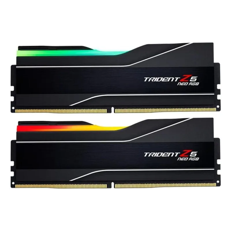 Memoria RAM G.Skill Trident Z5 Neo RGB F5-6000J3244G64GX2-TZ5NR 128GB 2x64GB DDR5 6000MHz CL32 AMD EXPO RGB