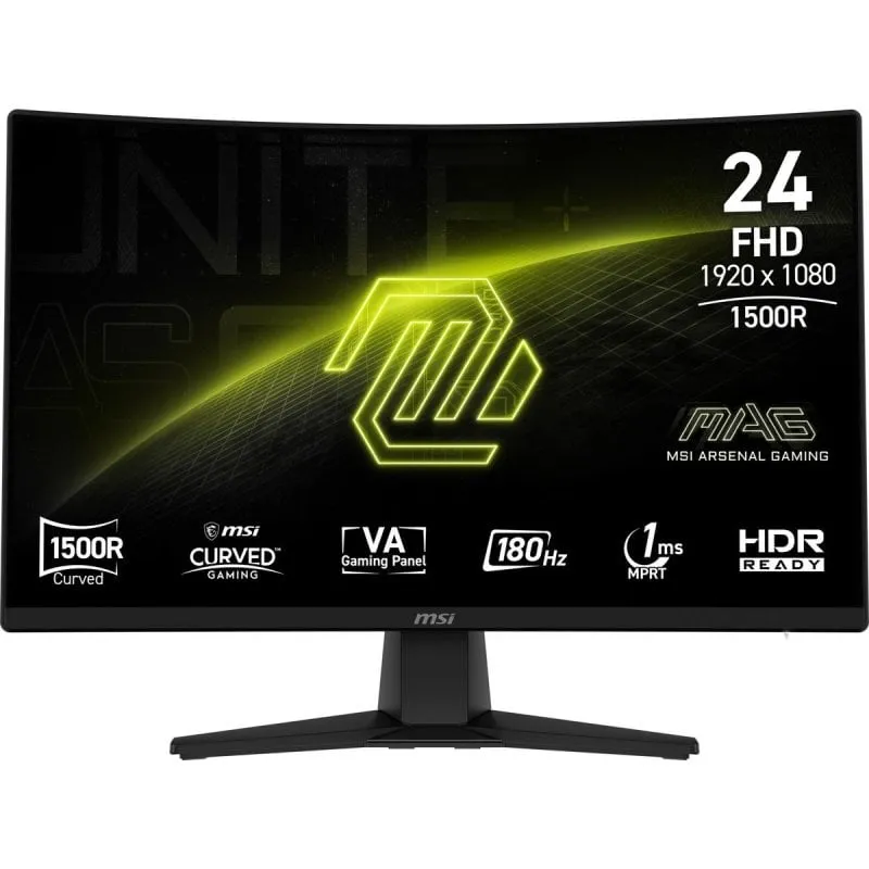 Monitor MSI MAG 242C 23.6" FullHD 180Hz VA Curvo HDR