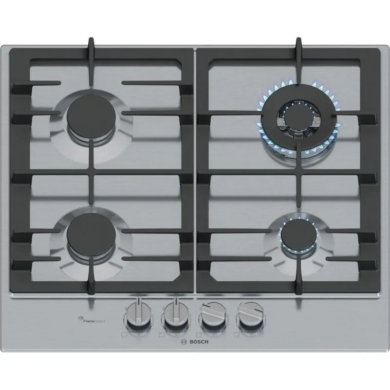 Piano cottura Bosch Serie 6 PCH6A5I90 60 cm 4 fuochi acciaio inox integrato