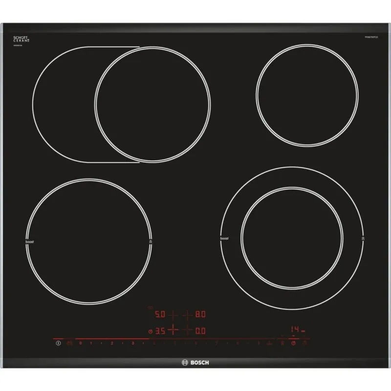 Piano cottura Bosch Serie 8 PKN675DP1D integrato 4 zone vetroceramica touch