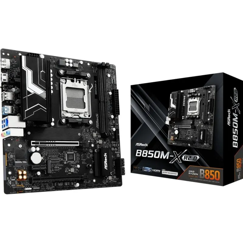 Schede Madri Asrock B850M-X R2.0 AMD B850 AM5 DDR5 micro ATX 2.5GbE M.2