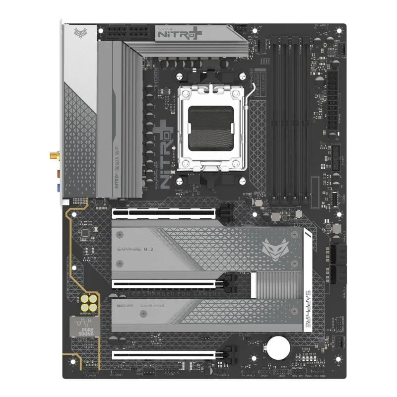 Schede Madri Sapphire NITRO+ B850A WIFI 7 B850 Socket AM5 DDR5 Micro ATX WiFi 7 RGB