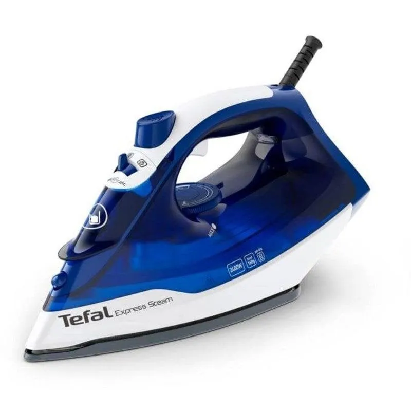 Ferro da stiro Tefal FV2838 a vapore e secco Cerilium 2400W 180g/min blu bianco