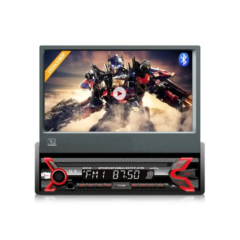 Autoradio Audiocore AC9100 7" Touchscreen FM/AM USB MicroSD Video Bluetooth