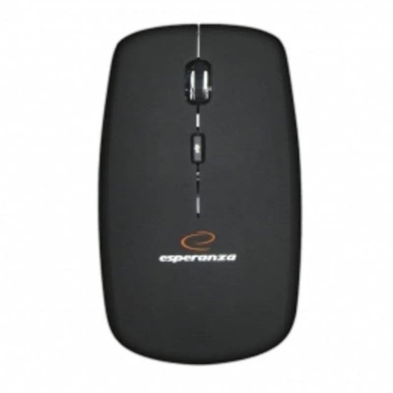 Mouse Esperanza EM120K Wireless RF 1600 DPI Nero Argento 4 Tasti