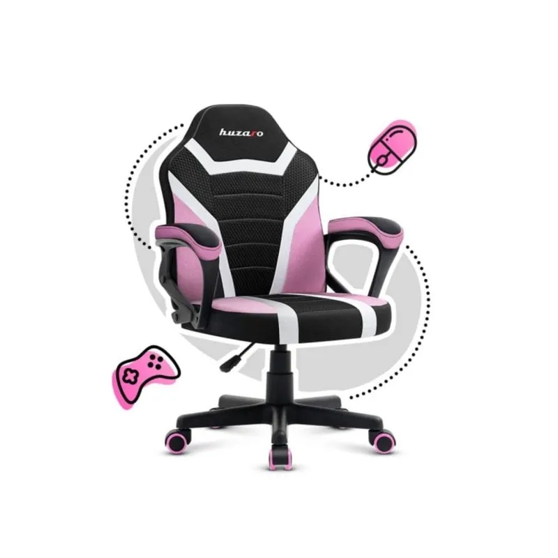 Sedia Gaming Huzaro RANGER 1.0 PINK MESH ergonomica schienale rete altezza regolabile