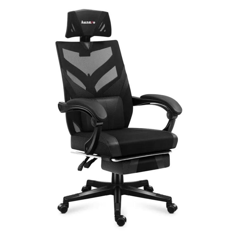 Sedia gaming Huzaro Combat 5.0 ergonomica mesh nera regolabile 140kg