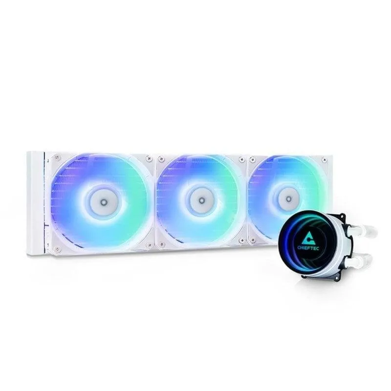 Refrigerazione Liquida Chieftec CLC-360-RGB-W 360mm 3 Ventilatori RGB Bianco