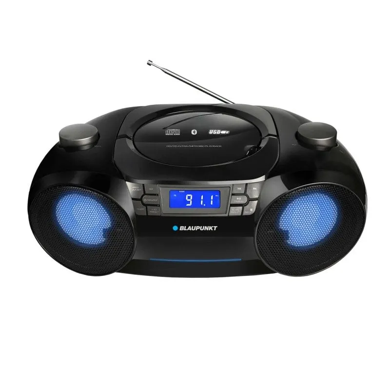 Boombox Blaupunkt BB31LED CD FM Digitale Bluetooth USB SD Nero Grigio