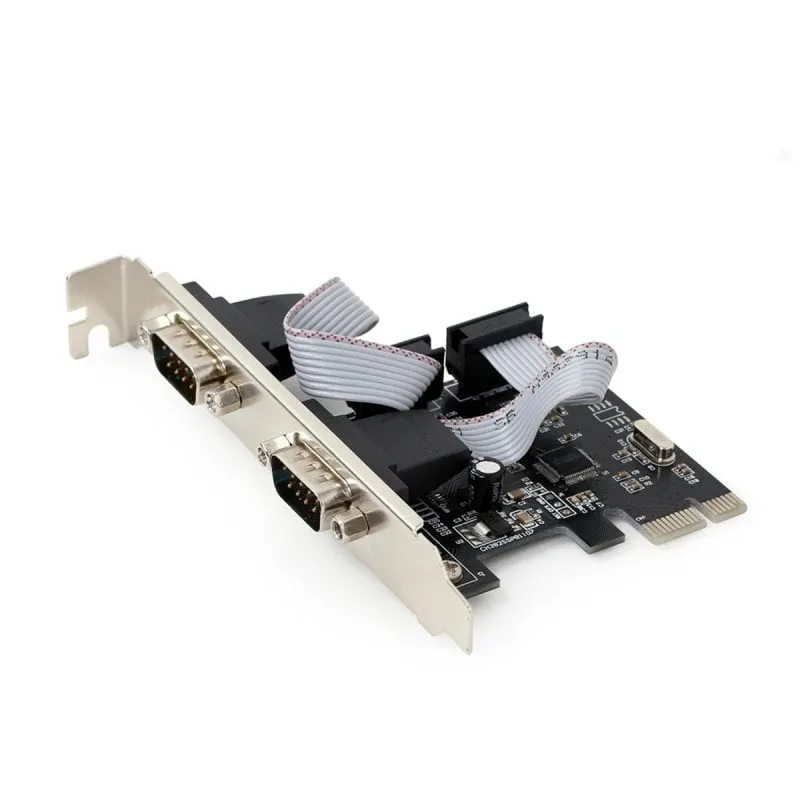 Scheda seriale Gembird SPC-22 PCIe 2x RS-232 Low Profile Velocità 16 Mbit/s