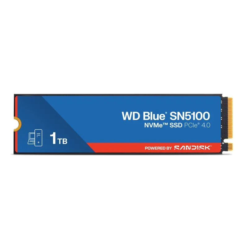 Disco Duro Western Digital WD Blue SN5100 1TB SSD M.2 7100MB/s PCIe 4.0 NVMe